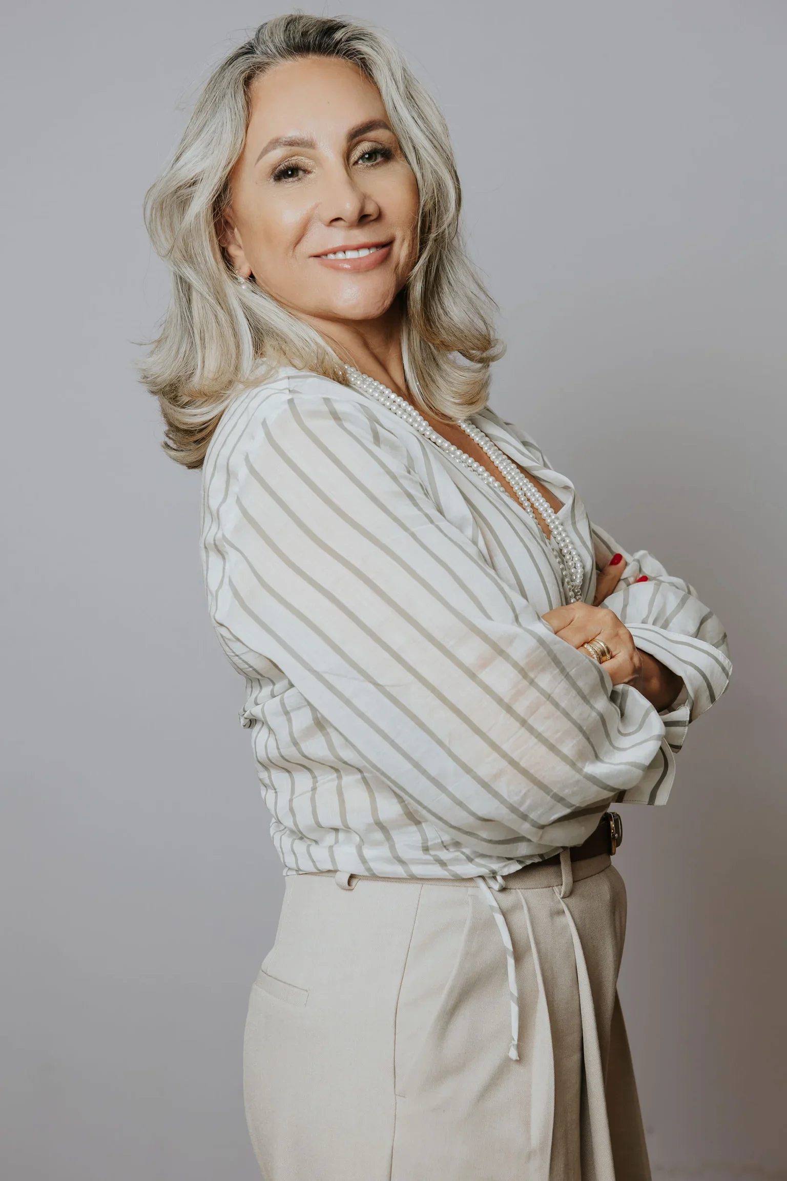 Ireni Orellana retratando autoridade no agronegócio e liderança de campo